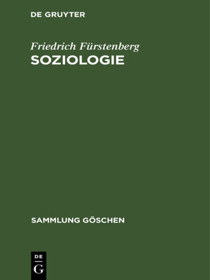 cover image of Soziologie